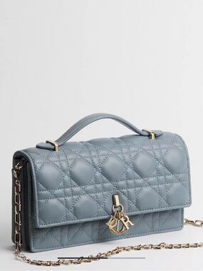 My Dior Mini Cloud Blue Cannage Lambskin Chain Shoulder Bag (in season)